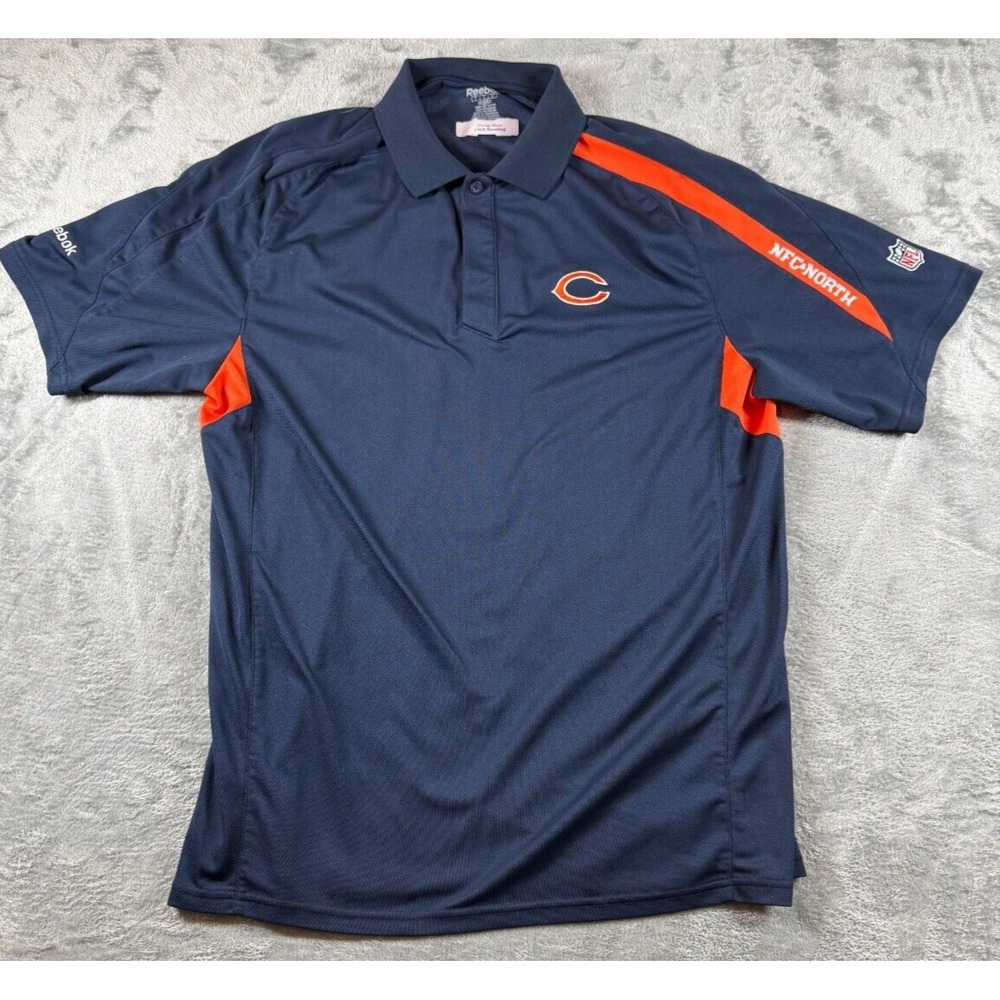 NFL Chicago Bears Coaches Polo Reebok in Navy Blue Men's Size Large